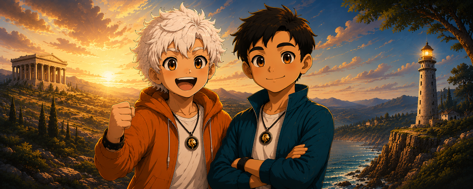 Leo and Milo — the Stoic Kids Club characters